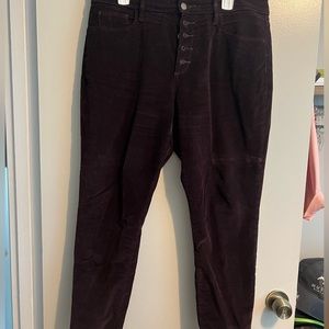 Corduroy Button Fly Pants